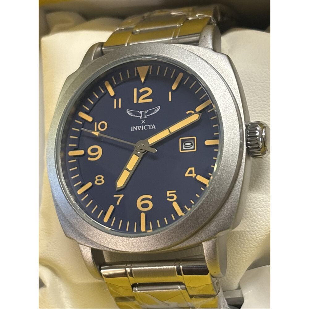 Invicta Specialty Men 44mm Metal Silver Blue Dial Mg68 Quartz 69631 - Picture 2 of 4